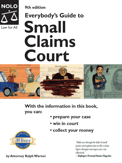 Title details for Everybody's Guide to Small Claims Court by Ralph Warner - Available